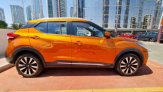 Orange Nissan Kicks 2018 for rent in Dubai 2
